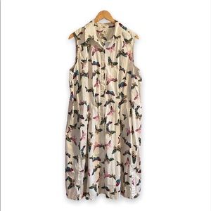 Talbots Butterfly Button Down Dress